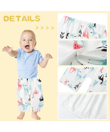 Baby Toilet Training Pants | Waterproof Reusable Cotton Diaper Skirt | Cute Cartoon Fawn Design | Kids 2-in-1 Skort Pants | Low Waist | M Size - Buy Online on SooperMarket.com