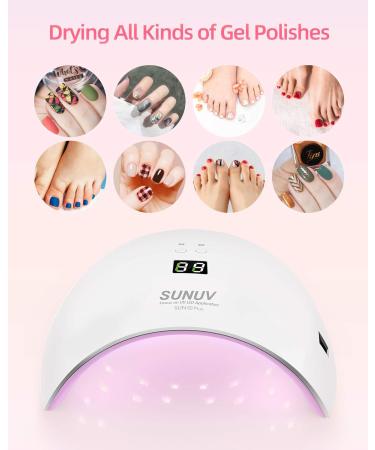 Buy SUNUV LED UV Nail Dryer - Fast & Efficient Gel Nail Lamp with Timer Infrared Sensor LCD Display | Perfect for Home & Salon Manicure/Pedicure - Ideal Valentine's Day Gift - Buy Online on SooperMarket.com