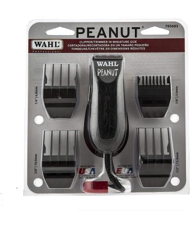 Wahl Professional Peanut Clipper & Trimmer (Black) - Precision Hair Cutting & Fading for Men Barbers & Stylists - 4 Guides Included Easy to Use International Shipping Available - Buy Online on SooperMarket.com