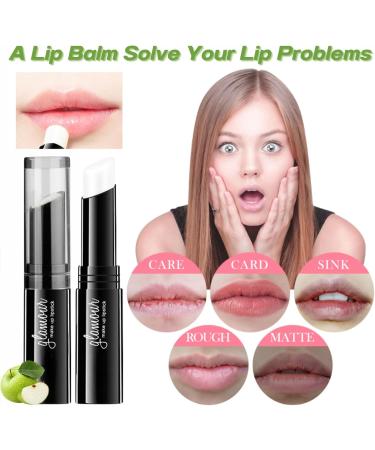 TBeautfave Lip Balm Apple Lip Balm Stick Lip Oil Moisturising Lip Mask for 24h Lock Water Moisture Lip Balms Prevent Dry Crack Fade Lip Lines Clear Dead Skin Lipstick Primer - Buy Online on SooperMarket.com