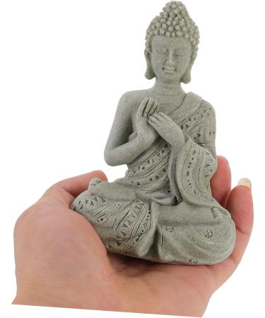 LIFKICH Imitation Stone Buddha Statue Buddhism Statue Buddha Ornaments Miniature Buddha Sitting Buddha Statue Buddha Zen Statue Office Decor Home Decor for Buddhist China Aquarium Resin Picture 2 12.00X8.30X6.00CM - Buy Online on SooperMarket.com