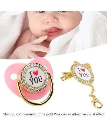 Bling Dummy Pacifier Set | Exquisite & Attractive Gifts | Healthy Design for Newborns | Prevents Loss | Perfect for Parties - Buy Online on SooperMarket.com