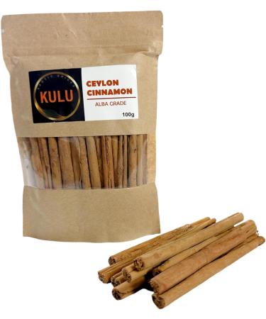 KULU Pure Ceylon Cinnamon Quills(Sticks) Alba Grade 50g Resealable Pouch - Buy Online on SooperMarket.com