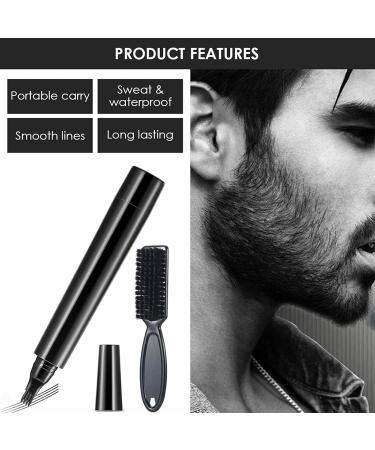 Beard Pen Beard Filler Pencil Beard Pencil Filler for Men Beard Pencil Filler For Men with Bristle Beard Brush Easily Fill and Define Your Beard with Beard Pencil Filler for Men (Brown) - Buy Online on SooperMarket.com