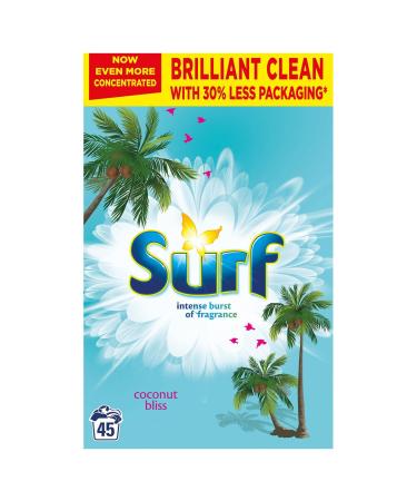 Surf Coconut Bliss Laundry Powder 2.25 kg Coconut 2.250 kg (Pack of 1)
