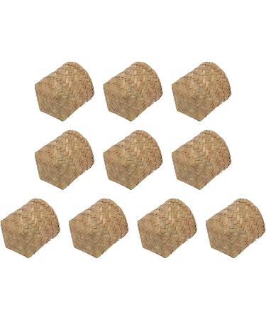 Cabilock 20pcs Wicker Baby Exquisite Grocery Flower Handwoven Crafts Chip Mini Makeup For Dollhouse Ring Natural Bamboo Sweet Goodies Portable Plant Favor Outdoor Anniverary Seagrass - Buy Online on SooperMarket.com