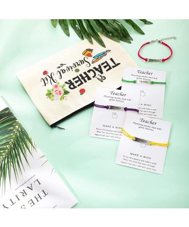 Teacher Appreciation Gift Set - 24 Piece Survival Kit, Makeup Pouch, Blessing Card Bracelet, and Cosmetic Bag for Teacher's Day - Elegant Style 9.1 x 5.9 Inch - Buy Online on SooperMarket.com