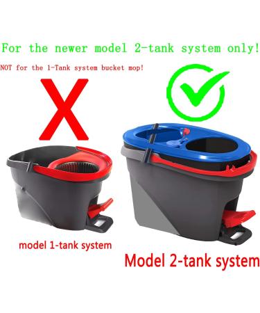 Microfiber Spin Mop Replacement Heads - 6 Pack for EasyWring RinseClean 2 Tank Bucket System - Buy Online on SooperMarket.com
