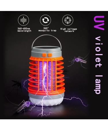 Buzz Blast Pro Electric Cordless Mosquito Zapper for Outdoor and Indoor Portable Multifunctional Solar and USB Charging Bug Zapper Home Bedroom Backyard Camping Using (Orange) - Buy Online on SooperMarket.com
