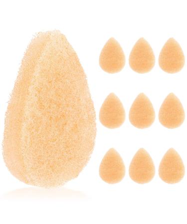 10 Pack Facial Sponge for Daily Cleansing and Gentle Exfoliating - Buff Puff Style Exfoliating Pads Perfect for Removing Dead Skin Dirt and Makeup - Reusable Puf Made in The USA