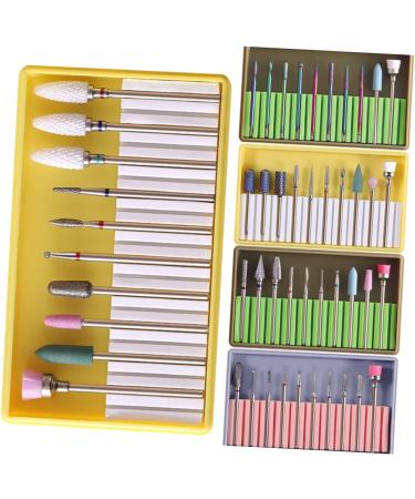 Beavorty 2 Sets nails kits Manicure sand tool nail file electric nail file bits Diamond Nail Bit tungsten carbide nail drill Nail Art supplies nail bits nail drill bits pedicure suite 5x1cmx2pcs Greenx2pcs - Buy Online on SooperMarket.com