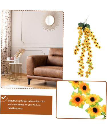 Zerodeko 5 Strings Simulation to Japan Home Decoration Simulated Sunflower Fake Sunflower Garland Sun Flowers Home Decor Sunflower Rattan Prop Fall Wedding Decor Silk Flower Vine Plant Orangex5pcs 94x16cmx5pcs - Buy Online on SooperMarket.com