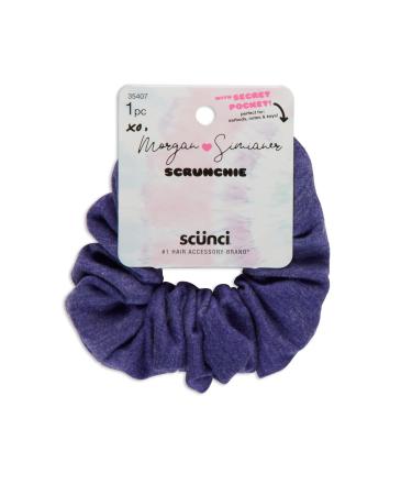 Scunci Morgan Simianer xo Secret Pocket Scrunchie  Blue  1-Piece