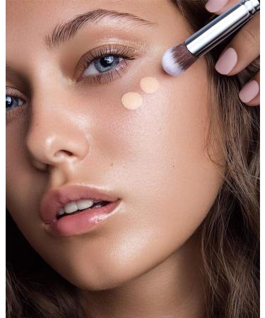 Concealer Brush for Flawless Makeup | Under Eye & Nose Contour Brush (Black E871) - Perfect for Cream & Liquid Foundation - Buy Online on SooperMarket.com