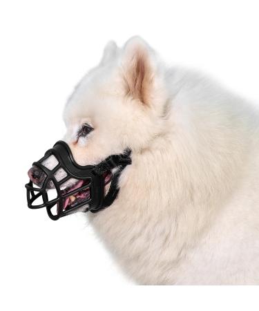 Oneigris muzzle soft muzzle for dogs Durable rubber adjustable belt strap Suitable for muzzle baskets of medium and large dogs Prevention of barks biting and chewing (l)