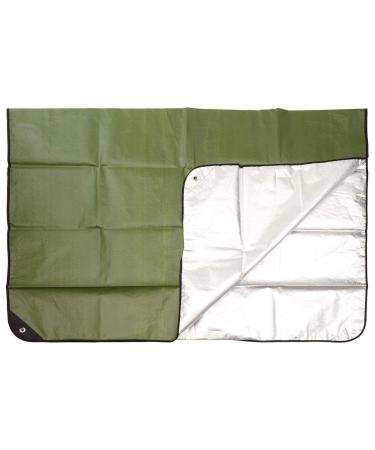 MFH emergency rescue tarpaulin olive one-sided aluminum coated approx. 210 x 150 cm olive