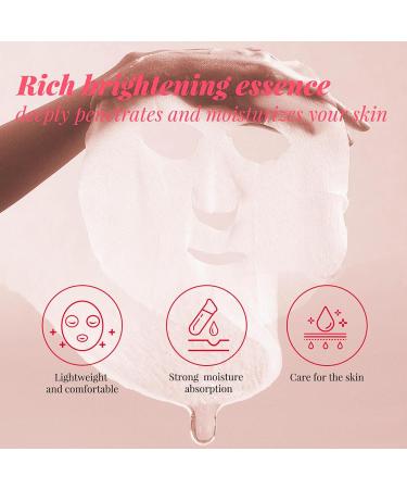 Niacinamide Sheet Mask Hydrating & Soothing Face Mask Fifteen Minutes Pore Invisible Facial Mask Korean Face Mask Improves Skin Face Care Skin Care Sets For Women for All Skin Types - Buy Online on SooperMarket.com