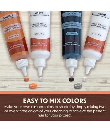 50PC Furniture Repair Kit - Brushes Markers Resin Wood Filler & More | Scratch & Molding Repair for Any Wood Color - Buy Online on SooperMarket.com