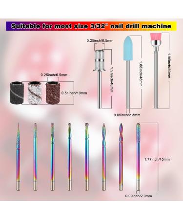 220Pcs Nail Drill Bits Set 210Pcs Nail Sanding Bands and 10Pcs Nail Drill Bit Professional Nail Drill Bits Titanium Plated Cuticle Drill Bits Nails Accessories Electric Nail Drill Bits Women Gift - Buy Online on SooperMarket.com