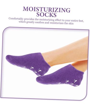 minkissy 4 Pairs Gel Socks Women's Socks Vegetable Gel Moisturizing Miss - Buy Online on SooperMarket.com