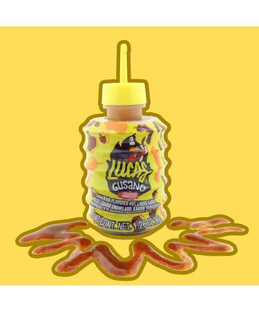 Tamarind Liquid Candy - Authentic Mexican Gel Candies | Sweet & Spicy Treats - 1.26oz (Pack of 5) - Lollipop Swirl Sticker - Buy Online on SooperMarket.com