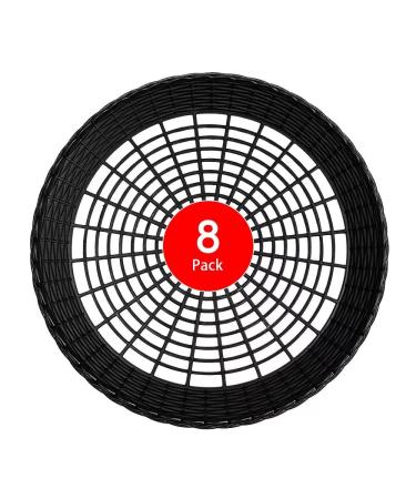 EBIGIC Paper Plate Holders, 8/12/24 Packs 9/10 Inch paper plate holders reusable Black Plastic Heavy Duty supports for Picnic Party Dinner 10inch Black 8Pack