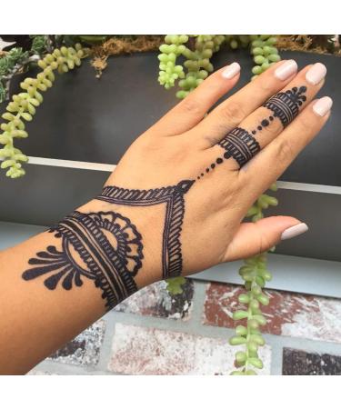 Henna City Premium Jagua Gel - 4oz for Temporary & Semi-Permanent Tattoos | Organic Jagua Ink, Henna Stencils, Applicator Bottle | Henna Tattoo Kit - Buy Online on SooperMarket.com