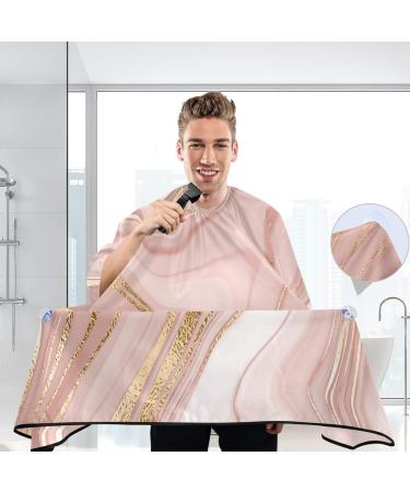 Rose Gold Glitter Splatter Barber Cape for Men and Women Adjustable Neckline Hair Cutting Kits Lightweight Waterproof Barber Apron Perfect for Salon & Home 55.1x64.9 inch - Buy Online on SooperMarket.com