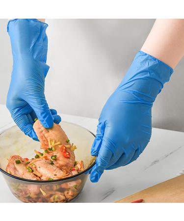 Nitrile Gloves 100Pcs 1000 Pcs Disposable Blue  Small/Medium/Large/XLarge  No Latex No Powder Large (Pack of 100) Blue-100 Pcs - Buy Online on SooperMarket.com
