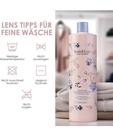 Jean & Len Fiber-Saving Fine Detergent for Wool & Delicates - Vegan Stain Protection 1L - Buy Online on SooperMarket.com