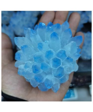 Crystals 350-450g Rare Beautiful Blue Ghost Phantom Quartz Crystal Cluster Specimen 1pcs Stone Collection