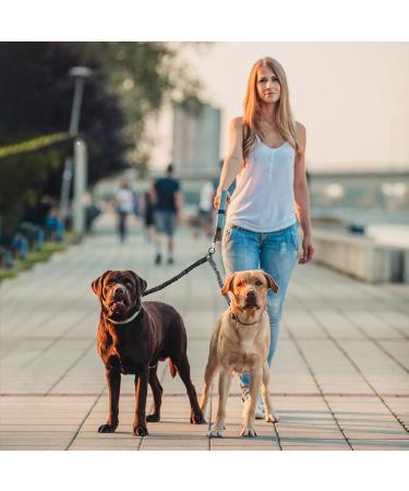 Double Dog Leashes - Reflective 360 Rotatable Adjustable for Training & Walking - International Shipping Available - Buy Online on SooperMarket.com