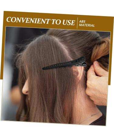 HAPINARY 6pcs Billed Hair Clips Non Slip Hair Clamp Hairdresser Clips Hair Barrettes Hair Pin Black Abs - Buy Online on SooperMarket.com