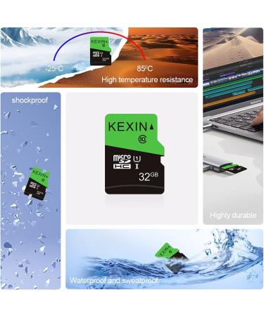 KEXIN 3 Pack 32GB Micro SD Card Memory Cards Class 10 High Speed UHS-I, 3 x 32GB MicroSDHC UHS-I Memory Cards - Buy Online on SooperMarket.com