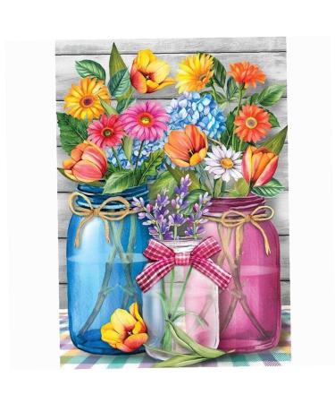 1set Flowers 30x40cm Floral 5d Full Drill Pictures Arts Craft for Home Wall Decoration