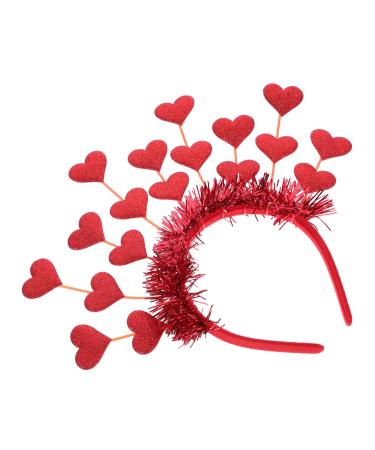 PLAFOPE Headband Hair Accessories for Valentines Day Red Heart Hairband Girl Hair Accessories Hair Accessories for Women Valentines Day Hair Accessories Valentine's Day Hair Accessories