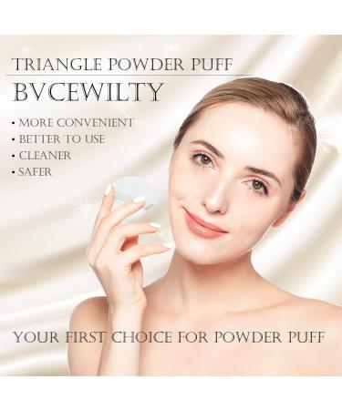 Triangle Powder Puff Set - 6 Soft Velour Makeup Puffs for Loose & Body Powder | Bvcewilty - International Shipping Available - Buy Online on SooperMarket.com