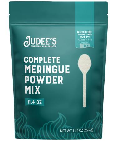 Judees Complete Meringue Powder Mix 11.4 oz - Great for Baking and Decorating - No Preservatives - Gluten-Free and Nut-Free - Make Meringue Cookies, Pies, Frosting, and Royal Icing Meringue 11.4 Ounce (Pack of 1)