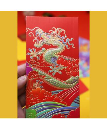 CAPART Chinese New Year Red Envelops 2024 Bulk Chinese Hongbao Long Feng (08 Large 12) 08 LF Large 12 - Buy Online on SooperMarket.com