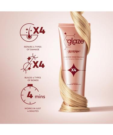 glaze Hair Shine Bundle Glaziplex Super Bond Repair Treatment Color Conditioning Gloss & Mirror 4-in-1 Super Sleek Shine Spray For All Hair Types - Buy Online on SooperMarket.com