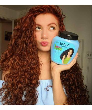 Skala Mais Cachos Brazilian Hair Care - Sulfate Paraben Silicone Free - For Curly Frizzy and Transitioning Hair - Free Comb (Comb Color May Vary) - Buy Online on SooperMarket.com