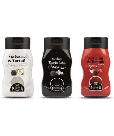 Valnerina Tartufi Squeezy Truffle Sauce 200g - New Recipe with Porcini Mushrooms & Black Truffle | Easy, No Dirty, No Waste - Buy Online on SooperMarket.com