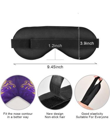 Haskirky Light Blocking Eye Mask - Adjustable Adult Travel Mask for Business Trips, Yoga, Meditation - Comfortable for Deep Sleep and Office Use - Buy Online on SooperMarket.com