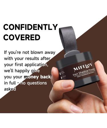 MIFELOY Root Touch Up Powder Cover Up Hair Color for Grays Root Coverage for Women Men Roots Concealer for Beard Line Eyebrow Instantly Shadow Powder for Thinning Grey Hairline Dark Brown - Buy Online on SooperMarket.com