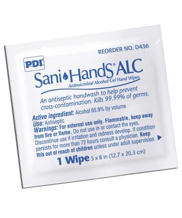 Sani-Hands Ethyl Alcohol Hand Sanitizing Wipe 100-Pack Individual Packet - Buy Online on SooperMarket.com
