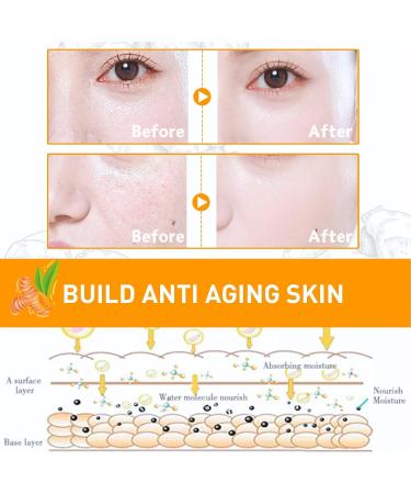 Turmeric Face Cream Turmeric Brightening Face Cream for Radiant & Glowing Skin Turmeric Dark Spot Corrector Age Spot Remover Natural Turmeric Cream Skin Care Moisturizing Erase Fine Lines 50g - Buy Online on SooperMarket.com