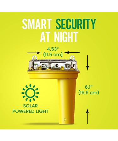 FOXLIGHTS Solar Night Predator Deterrent - LED Predator Control Light for Farms & Ranches - Protect Flocks & Crops! 360 Degree Flashing, Alarms Wildlife - Trusted by Professional Farmers - Buy Online on SooperMarket.com