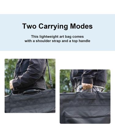 JJRING 24x36 Art Portfolio Tote Bag - Large Carrying Case with Shoulder Strap and Handle - Buy Online on SooperMarket.com
