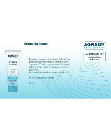Agrado Skin Defense Hand Cream 75 ml - Intensive Moisturizer for All Skin Types | International Shipping Available - Buy Online on SooperMarket.com