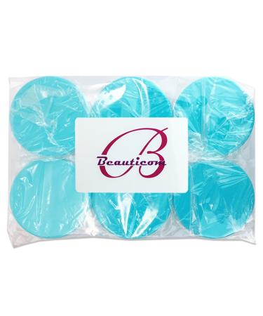 Beauticom 60ml Thick Wall Clear Acrylic Jars - 6 Leak Proof Containers with Teal Lids for Makeup Creams & Cosmetics | International Shipping Available - Buy Online on SooperMarket.com